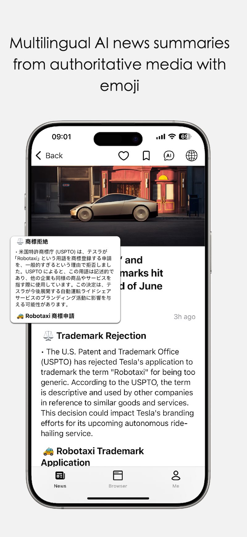 AI-powered summaries